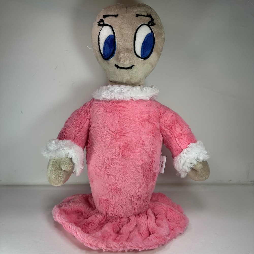Pink Plush Character Stuffed Animal Toy Doll Aspyn Grove Handmade Mink Plush *